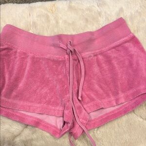 Hard Tail Pink Athletic Shorts with Elastic Waistband and Drawstring